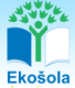 Ekosola logo modro ozadje