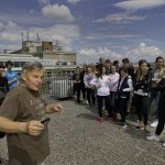 Opazovanje Marsovega mrka oziroma prehoda planeta Mars preko sončeve površine pri astronomskem krožku gimnazije Jožeta Plečnik 9.5.2016 Ljubljana Slovenija [Marsov mrk,astronomija,gimnazije,Jože Plečnik,Ljubljana,Slovenija]