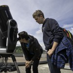 Opazovanje Marsovega mrka oziroma prehoda planeta Mars preko sončeve površine pri astronomskem krožku gimnazije Jožeta Plečnik 9.5.2016 Ljubljana Slovenija [Marsov mrk,astronomija,gimnazije,Jože Plečnik,Ljubljana,Slovenija]