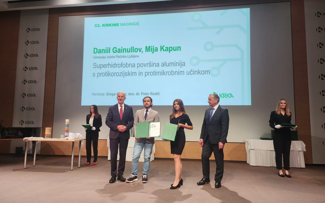 Krkina nagrada in Krkina priznanja našim dijakom raziskovalcem