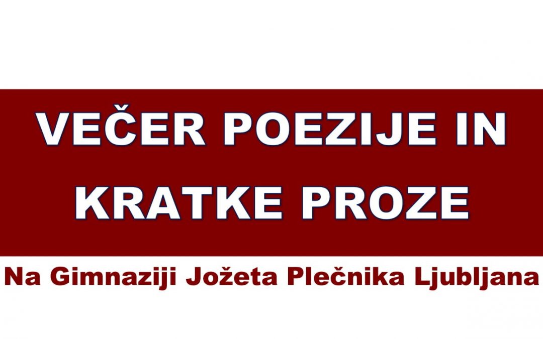 Večer poezije in kratke proze