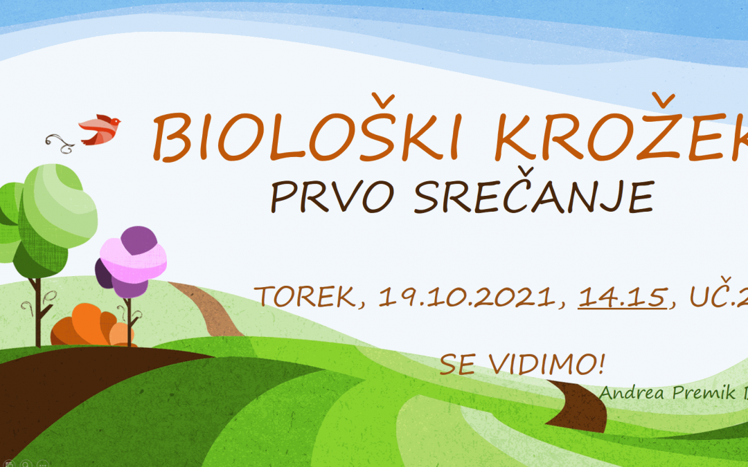 Vabilo na biološki krožek