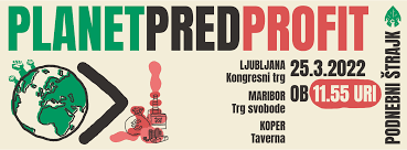 Podnebni prostest “Planet pred profit”