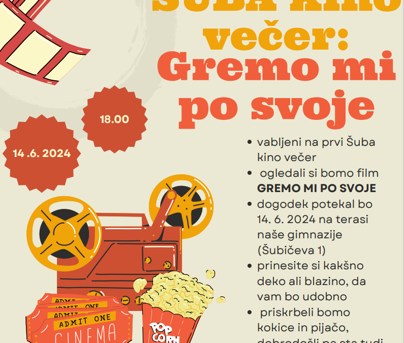 Prvi kinovečer na Šubi